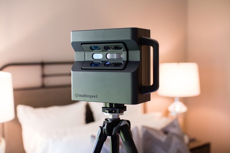 Un scanner 3D Matterport à lumière structurée